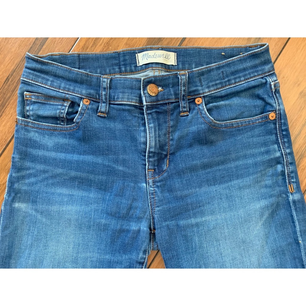 Madewell Cropped Skinny Jeans Medium Wash 27 waist - Picture 2 of 8
